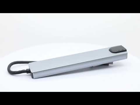 Адаптер Type-C - HDMI + RJ45 + USB хаб + кардридер 8 in 1 USB C HUB(4K HDMI) - фото 1 - id-p2202063838