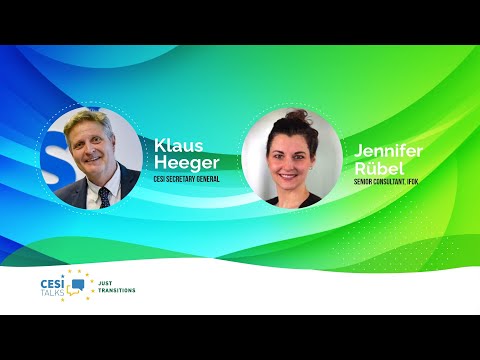 CESI Talks - Just Transitions with Jennifer Rübel, Senior Consultant at ifok