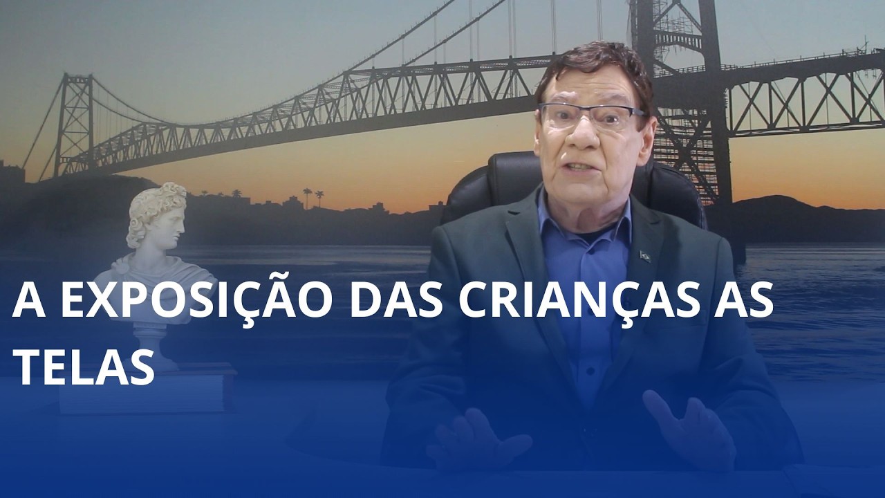 A exposição das crianças as telas é o assunto do comentário