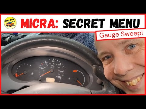Nissan Micra K11 Secret Menu: Gauge Sweep (Hidden Menu)