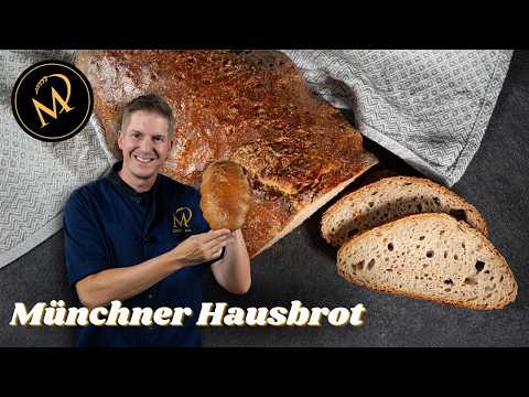 Münchner Hausbrot 🥨  Klassisches Bayerisches Roggenmischbrot Rezept