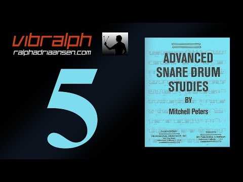 Vibralph - Etude 5 / Advanced snare drum studies (Mitchell Peters)