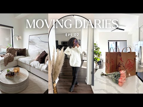 MOVING VLOG 2 | Unpacking My New Place, Home Decor Shopping + Trader Joe's Haul