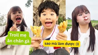 Collection of super funny and humorous videos, trolling mom with CHICKEN FEET that makes mom craz...
