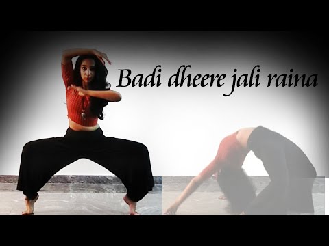 Badi dheere jali raina | Indian contemporary dance | Semi classical | Ishqiya | Vidhyabalan
