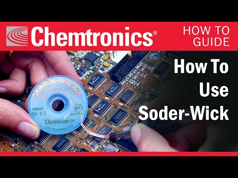 Video on how to use desoldering wick