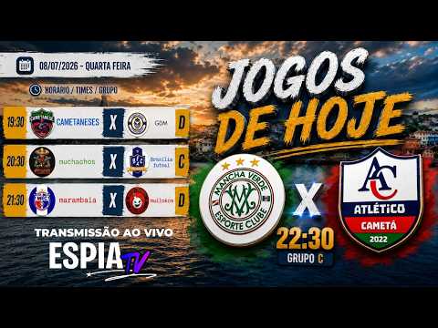 🔴AO VIVO🔴 JOGOS INTEGRADOS DE VERÃO 2026 - 2° RODADA | MANCHA VERDE VS ATHÉTICO CAMETÁ | CAMETÁ - PA