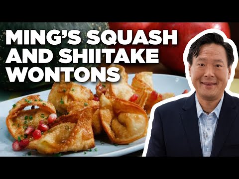 Ming Tsai's Kabocha Squash and Shiitake Wontons | The Kitchen | Food Network