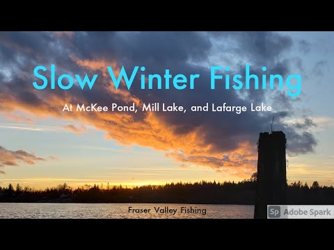 Slow Winter Fishing at McKee Pond, Mill Lake and Lafarge Lake