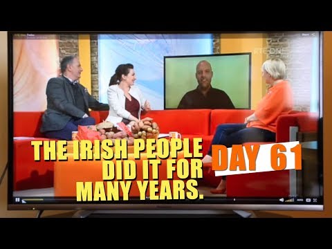 Spud Fit Challenge day 61 - Irish TV! Video