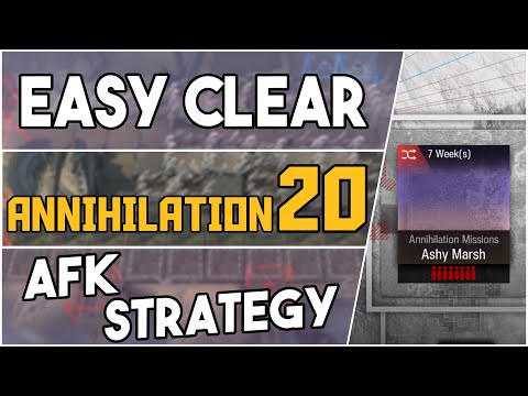 Annihilation 20 - Ashy Marsh | AFK Strategy |【Arknights】