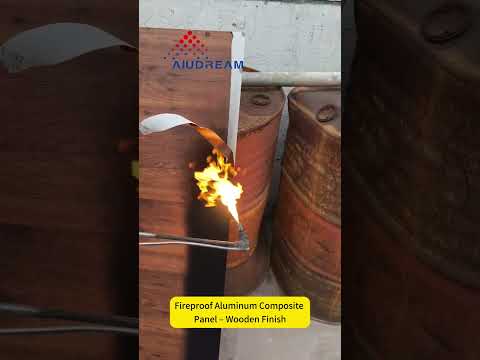 Fireproof Wood Grain Aluminum Composite Panel Production Video
