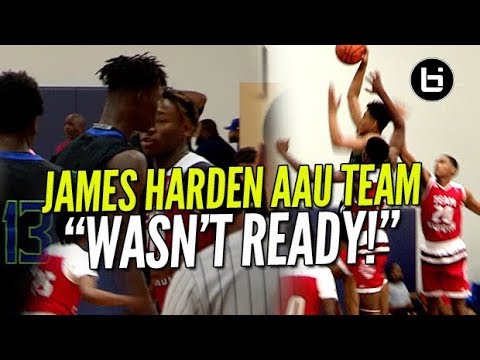 "YOU MAD BRO??" JAMES HARDEN AAU TEAM WASN'T READY! Ballislife Highlights