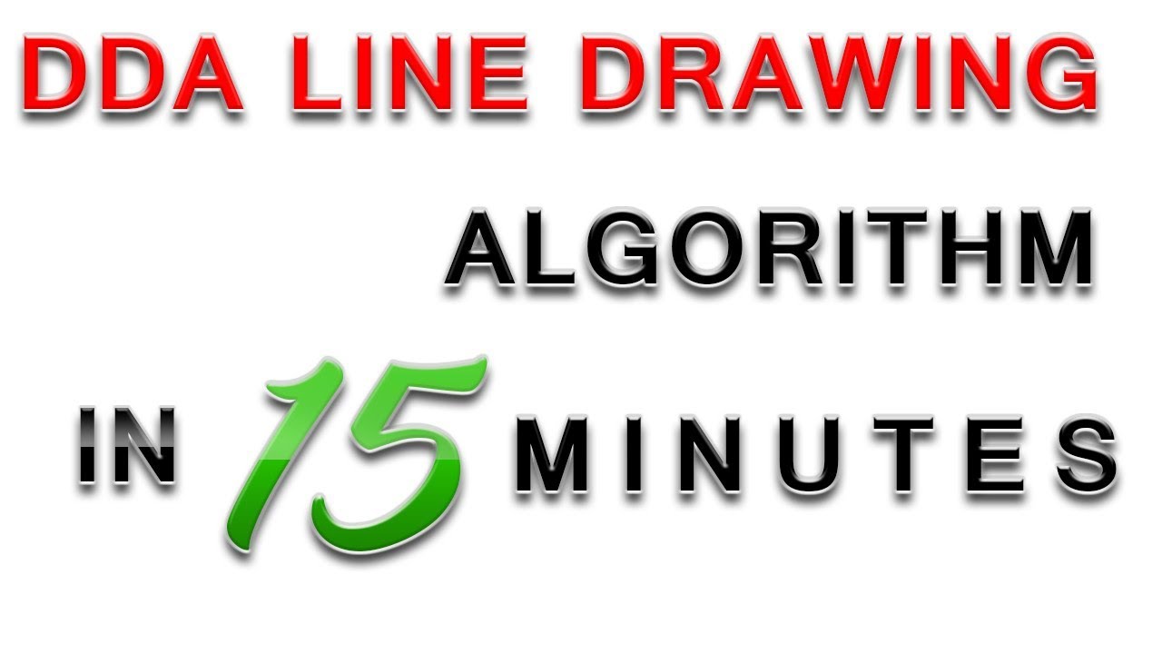 dda line drawing algorithm in computer graphics | dda algorithm | Digital Differential Analyzer