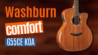 Video thumbnail for Washburn Comfort G55CE KOA | Artist TV by Artist BiH