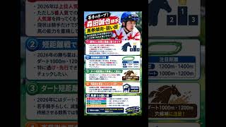 森田誠也騎手　データ分析　馬券傾向 #horse #競馬予想 #中央競馬予想 #競馬 #騎手 #馬券