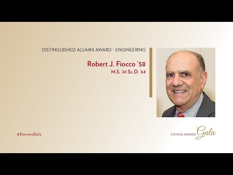 2019 Stevens Awards -  Distinguished Alumni Award - Robert J. Fiocco