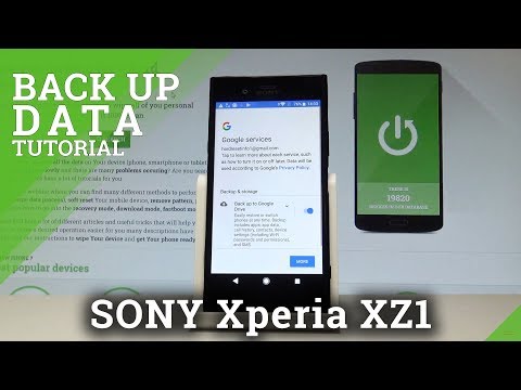 How to Back Up Data in SONY Xperia XZ1 - Turn On Google Backup |HardReset.Info
