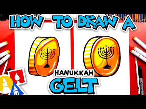 How To Draw A Gelt Chocolate Coin For Hanukkah