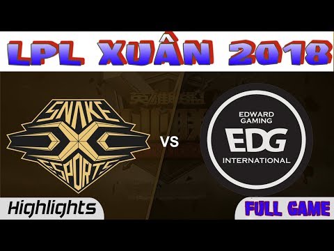 Highlights LPL 2018 EDG vs SS  Ful GAMES S8 | Edward Gaming vs Snake Esports
