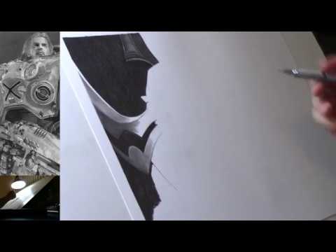 Live Stream - StarCraft 2 Alarak Pencil Drawing Part 2