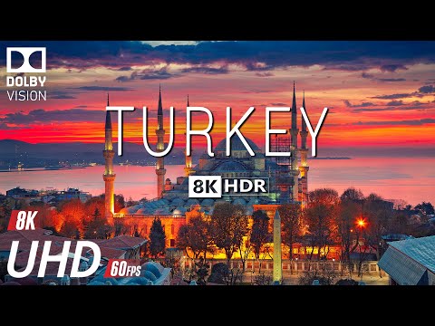 TURKEY VIDEO 8K HDR 60fps DOLBY VISION WITH SOFT PIANO MUSIC