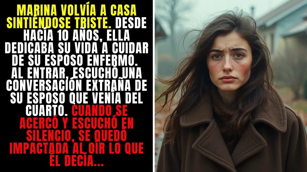 Marina volvía triste a casa tras 10 años cuidando a su esposo. Al entrar... | Historia Increíble