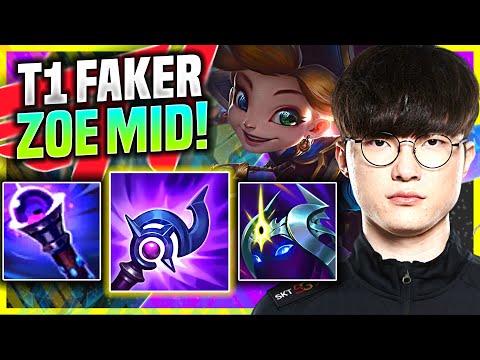 FAKER IS READY FOR ZOE WITH NEW ITEMS! - T1 Faker Plays Zoe Mid vs Jayce! | Preseason 11