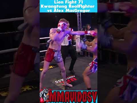 Knocked Lion Fight 71 - Kwangtung Realfighter vs Alex MacGregor #shorts #muaythai #lionfight