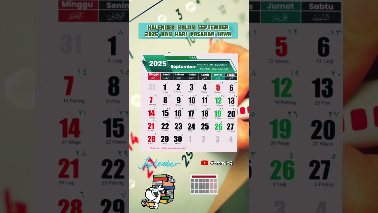 Kalender Bulan September 2025 dan Hari Pasaran Jawa