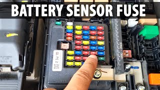 Battery sensor fuse location in Kia Sportage