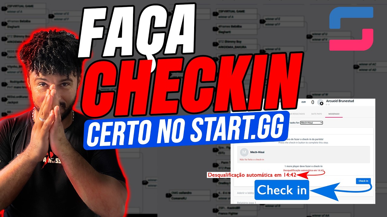 Start.gg: como fazer check-in e reportar resultados das lutas