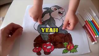 NEW!! COLOR DISNEY bunny!! london bridge!!!! BABY SONG  !!!