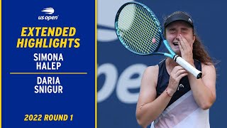 Simona Halep vs. Daria Snigur Extended Highlights | 2022 US Open Round 1