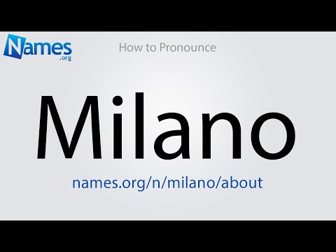 How to Pronounce Milano