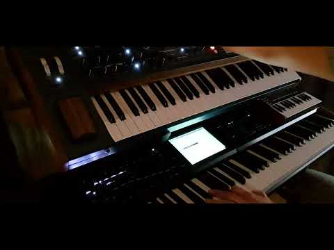 Playing my Polybrute an Korg Kronos2 88