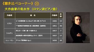 Download lagu 《聴き比べコーナー》（33）大作曲家の処女作（ロマン派ピアノ曲）リスト・ショパン・シューマン mp3