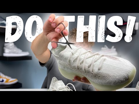 How To Remove New Yeezy Laces Without RUINING THEM!