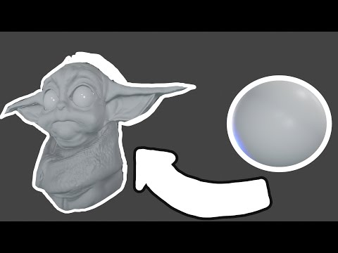 How to sculpt a realistic baby Yoda!