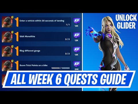Fortnite Complete Week 6 Quests - How to EASILY Complete Week 6 Quests Challenges Chapter 4 Season 2