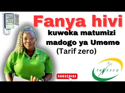 UNATAKA UMEME MWINGI KWA PESA KIDOGO? | Jinsi ya kujiunga na Tarif Zero | TANESCO |