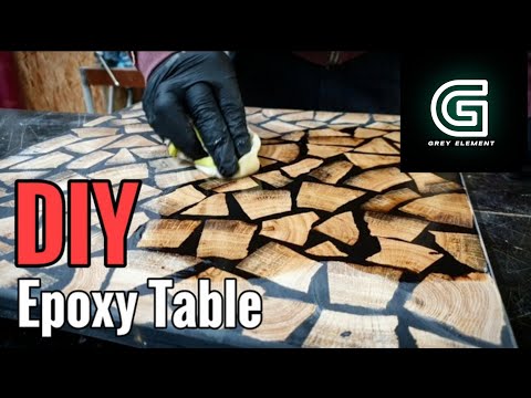 Epoxidharz Tisch aus Restholz selber bauen - so geht´s!