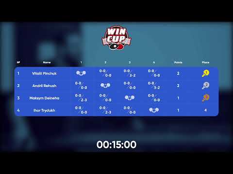 09:00 Maksym Deineha 0-3 Andrii Rehush West 1 WIN CUP 23.10.2022 | TABLE TENNIS WINCUP