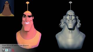 From 2D to 3D with Kronk (Kuzco)