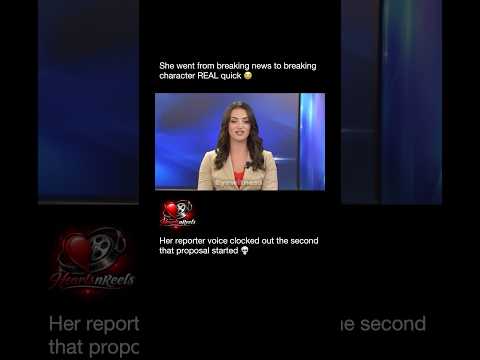 News Anchor Gets Proposed to LIVE on Air and Completely Breaks Character 😭💍