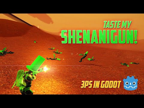 Shooting Up an Army of Leprechauns with my ShenaniGun! | 3PS in Godot, Devlog3