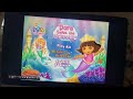 Dora The Explorer Dora Saves The Mermaids 2007 DVD Menu Walkthrough Blooper
