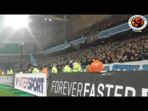 Hammarby IF - Djurgardens IF 17.10.2016 Choreo, Pyro & Support