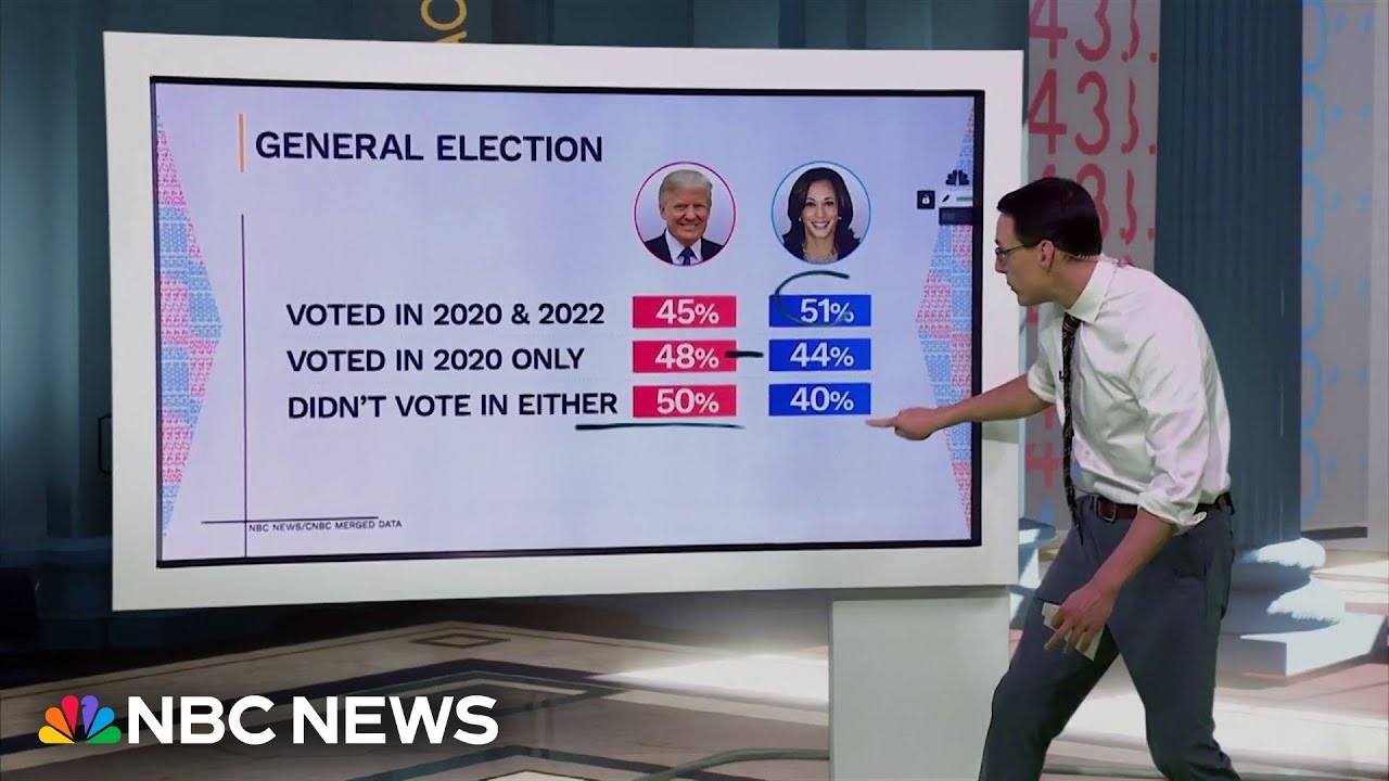 Steve Kornacki: The persuadable voters Trump and Harris are trying to win over