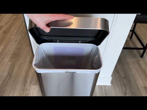 SimpleHuman Trash Can Review and Demo